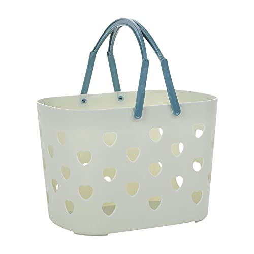 Portable Shower Caddy Tote Plastic Storage Basket with Handle Box, Plastic Organizer Storage Tote, Portable Storage Basket, Bathroom Supplies Storage Organizer for Bathroom, Kitchen, College Dorm