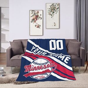 wream custom blanket for bed fans gift baseball city name and number winter summer fleece throw blankets personalized, 40'x50', 50'x60', 60'x80', optional【40x50】【50x60】【 60x80】inch