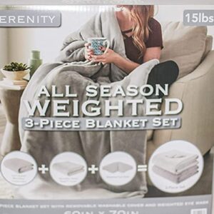serenity all season weighted blanket set