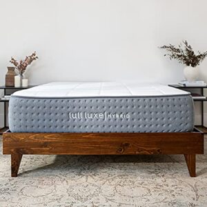 lull the luxe hybrid mattress in a box - a luxurious combination of premium memory foam and individually wrapped springs (queen)