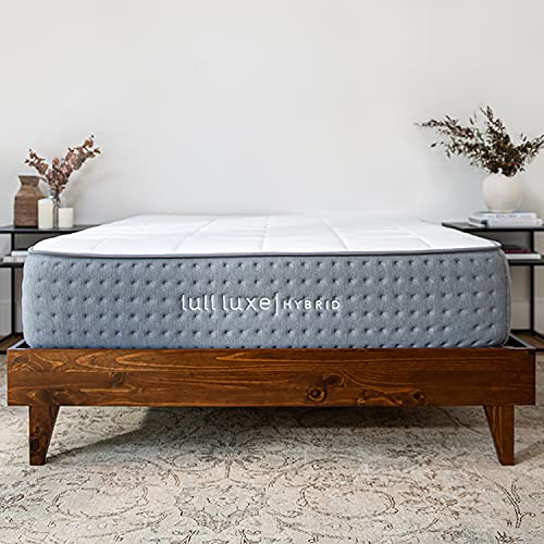 Lull The Luxe Hybrid Mattress in a Box - A Luxurious Combination of Premium Memory Foam and Individually Wrapped Springs (Queen)