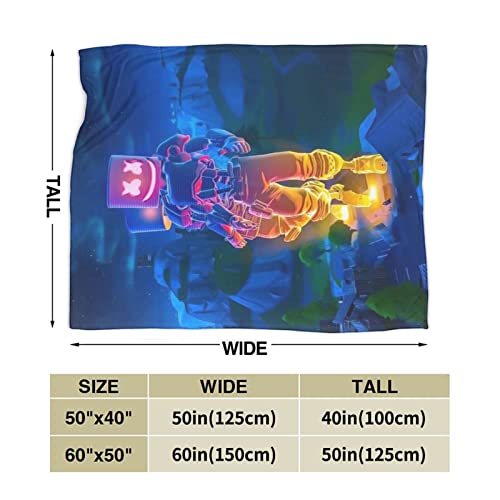 WKSFHCSG Blanket Flannel Picnic Throw Blanket All Season Plush Decor Sofa Comfort Warm Throw Teens Adults Blanket for Bed Living Room 50'' x 40'' -5