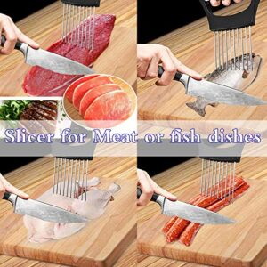 Stainless Steel Onion Holder for Slicing,Onion Cutter for Slicing and Storage of Onions,Avocados,Eggs and Other Vegetables