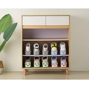 HTLLT Practical and Convenient Shoe Slots Organizer Adjustable Shoe Racks Space Saver Shoe Holder 4/8 Piece Set,D,4 Piece Set