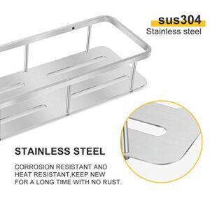 Bathroom Shelf Wall Mounted,Shower Shelf Basket Storage Organizer Rack Suitable for Kitchen,Bathroom