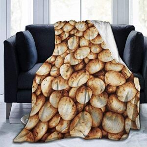 olosaro potato fleece blanket throw queen size lightweight warm soft cozy luxury blanket microfiber for sofa bed couch chair fall winter spring living room