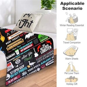 Classic Comedy Tv Series Ultra-Soft Throw Blanket Shawls and Wraps Lightweight for Couch, Soft, Plush, Fluffy, Warm 50"X40"