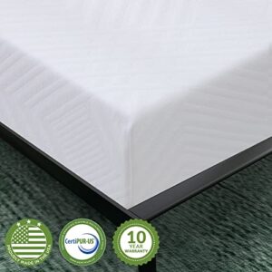 Airdown Queen Mattress, 12 Inch Memory Foam Mattress in a Box, Medium Feel Green Tea Gel Mattress for Pressure Relieving, CertiPUR-US Certified, Made in USA