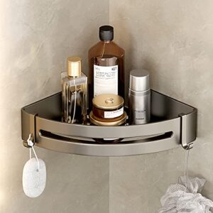 shower shelf corner caddy organizers,shower caddy corner with removable hooks,adhesive bathroom caddy storage,no drilling shower shelves,wall mounted corner shower caddy for bathroom,kitchen - 1 tier