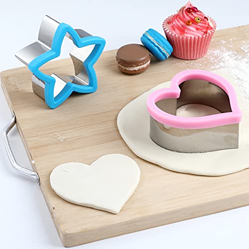 Sandwiches cookie Cutter set,Mouse & Dinosaur & Heart & Star Shapes Sandwich Cutters Cookie Cutters Vegetable cutters-Food Grade Cookie Cutter Stamps Mold Decorate Food for Kids