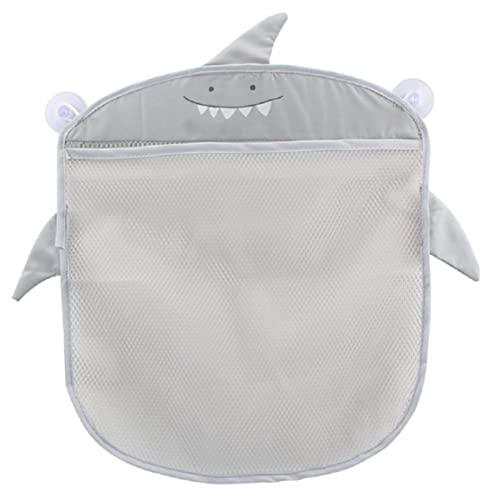 Eioflia Baby Bath Toy Organizer Mesh Shower Caddy with 2 Suction Cups Net Hanging Storage Bag for Bathroom