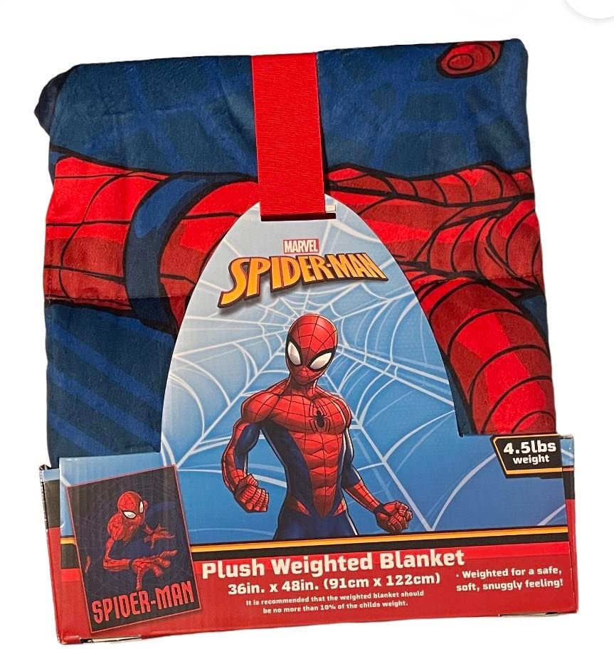 Jay Franco Spiderman Web Crawler 4.5 Pounds Weighted Blanket