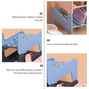 Cabilock Stackable Shoe Storage Shoe Slots Organizer Shoe Stacker Space Saver Shoe Rack Holder for Closet Organization High Low Heels Sneakers Sandals Entryway Shoe Storage Cabinet