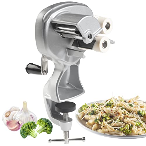 Cavatelli Maker Machine w Easy to Clean Rollers - Makes Authentic Gnocchi, Pasta Seashells and More - Recipes Included, Homemade Pasta Maker Set is Great for Homemade Italian Cooking or Holiday Gift