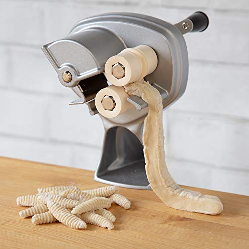 Cavatelli Maker Machine w Easy to Clean Rollers - Makes Authentic Gnocchi, Pasta Seashells and More - Recipes Included, Homemade Pasta Maker Set is Great for Homemade Italian Cooking or Holiday Gift