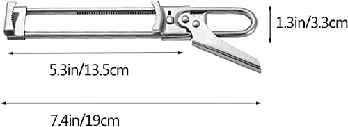 Master Opener Adjustable Jar & Bottle Opener, Manual Jar Bottle Opener Kitchen Accessories,Adjustable Multifunctional Stainless Steel Can Opener Jar Lid Gripper (2pcs)
