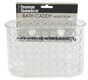 home basics utility shower and bath caddy with suction cups (large caddy)