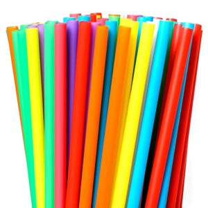 200 pcs colorful disposable drinking plastic straws.(0.23'' diameter and 8.26" long)-8 colors