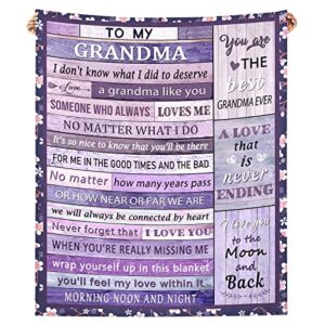 s seteosir grandma blanket mothers day birthday gifts for grandma - best grandma gifts for grandma from granddaughter grandchildren