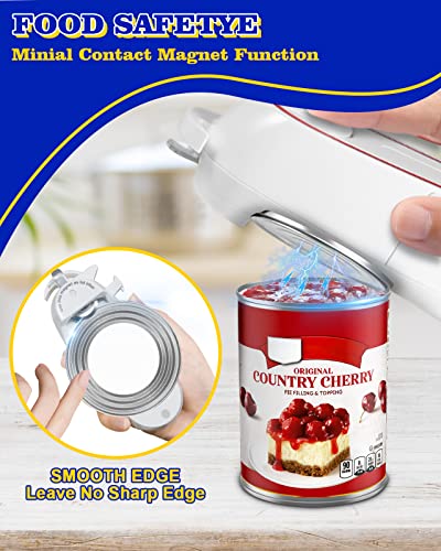 Smooth Edge Electric Can Opener, One-Touch Automatic Can Opener Opens Almost All Can Sizes, Kitchen Utensils for Housewives, Seniors and Arthritis Sufferers, Best Gift for Women