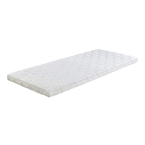 Nautica Home Guest Bed, 2.5" Cool Soothing Gel Infused Foam Lounger Mattress, Ultra-Plush with a Quilted Cover and Air Flow Technology (Twin, Roll-N-Store)