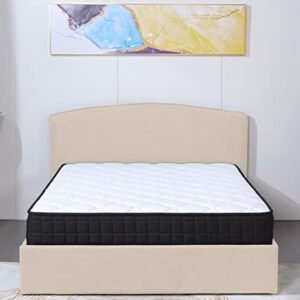 rose queen mattress in a box, 10 inch hybrid mattress queen size with memory foam, individual pocket springs for motion isolation, medium firm queen size mattress, bed in a box, strong edge support
