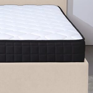 Rose Queen Mattress in a Box, 10 Inch Hybrid Mattress Queen Size with Memory Foam, Individual Pocket Springs for Motion Isolation, Medium Firm Queen Size Mattress, Bed in a Box, Strong Edge Support