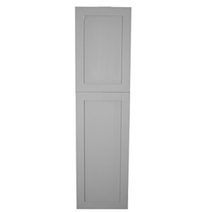florida breeze cabinets fieldview shaker style frameless recessed solid 14 x 62 primed gray medicine cabinet, unfinished wood