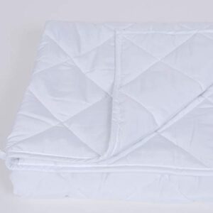 Fairfield Poly-Fil Weighted Blanket Insert 42in x 72in 12lb Bead Filler, white