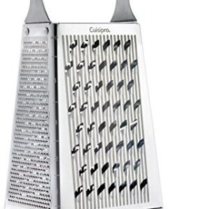 Cuisipro 4 Sided Box Grater, Regular, Stainless Steel