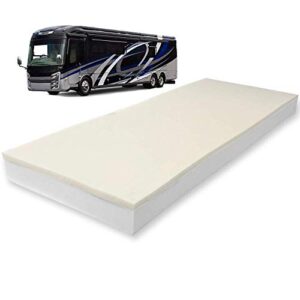 foamma 6” x 24” x 72” truck, camper, rv memory foam bunk mattress replacement, made in usa, comfortable, travel trailer, certipur-us certified, cover not included