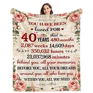 40th birthday gifts for women 1982 blanket 40 year old birthday gifts for women turning 40 unique 40th birthday gifts for her funny 40th birthday decorations for women him wife sister mom friends
