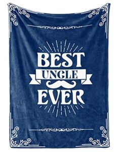 innobeta gifts for uncle, throw blanket for uncle, presents from niece and nephew for christmas, birthday, father's day - 50" x 65" best uncle ever