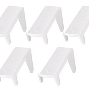 Iseto I-557 Shoe Holder, Space Saving Shoe Storage (Slim Type), Set of 5, White