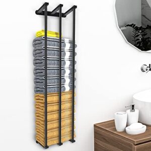 sancagy towel racks for bathroom : wall mounted, rolled towel holder, and towel organizer for small bathroom