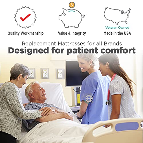 Marathon by NAMC Advanced Care 80" X 36" X 6" Hospital Bed Memory Foam Mattress