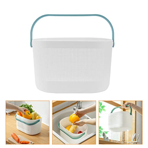 GARVALON 1pc Storage Basket Organizer Baskets for Shelves Towel Storage Basket Storage Baskets for Shelves Plastic Storage Basket Shampoo Conditioner Caddy Shower Caddy Portable Hollow Out