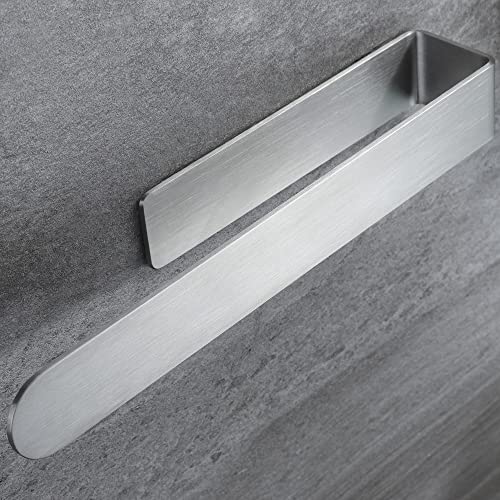 Taozun Towel Holder 11.8 Inch Brushed Hand Towel Rack Bathroom Towel Bar Adhesive Towel Ring Stainless Steel Hand Towel Hanger, Stick on Wall