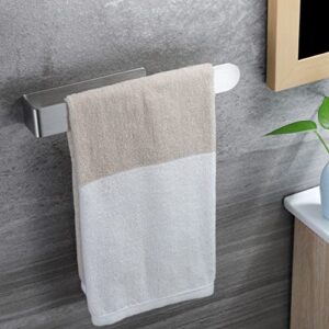 Taozun Towel Holder 11.8 Inch Brushed Hand Towel Rack Bathroom Towel Bar Adhesive Towel Ring Stainless Steel Hand Towel Hanger, Stick on Wall