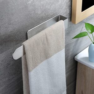 Taozun Towel Holder 11.8 Inch Brushed Hand Towel Rack Bathroom Towel Bar Adhesive Towel Ring Stainless Steel Hand Towel Hanger, Stick on Wall