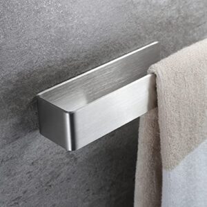 Taozun Towel Holder 11.8 Inch Brushed Hand Towel Rack Bathroom Towel Bar Adhesive Towel Ring Stainless Steel Hand Towel Hanger, Stick on Wall