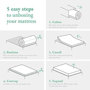 Little Seeds Moonglow 6 Inch Reversible Innerspring Mattress in a Box, Twin Size