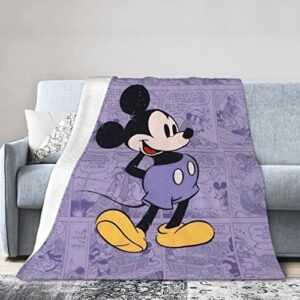 dutack cute cartooon mic mouse flannel bed blanket,lightweight cozy plush throw blanket, 50"x40" blanket for bedroom living rooms and sofa couch-blanket4