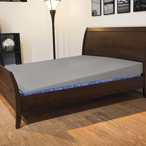 avana mattress elevator with polycotton covers - under bed 7-inch incline foam lift, multiple colors, queen size