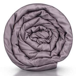 hush iced 2.0 cooling weighted blanket | original luxury weighted blanket | 100% bamboo cover w/ non-toxic glass sand | duvet cover included