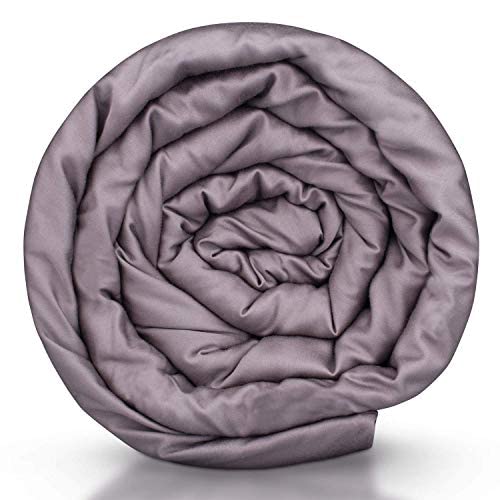 Hush Iced 2.0 Cooling Weighted Blanket | Original Luxury Weighted Blanket | 100% Bamboo Cover W/ Non-Toxic Glass Sand | Duvet Cover Included