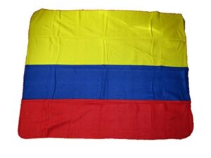 aes colombia colombian flag 50x60 polar fleece blanket throw