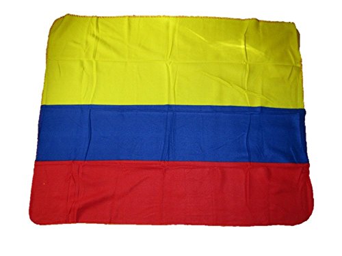 AES Colombia Colombian Flag 50x60 Polar Fleece Blanket Throw