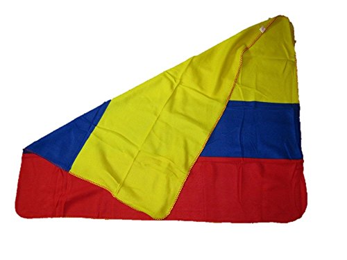AES Colombia Colombian Flag 50x60 Polar Fleece Blanket Throw