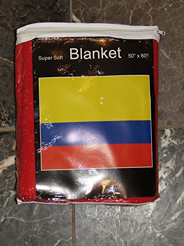 AES Colombia Colombian Flag 50x60 Polar Fleece Blanket Throw